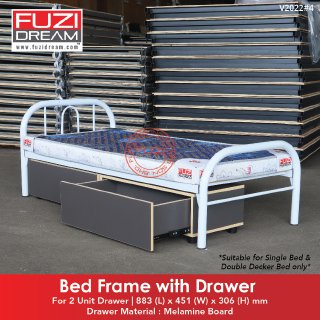 katil-double-decker-dua-tingkat-besi-ikea-bunk-bed- (1)